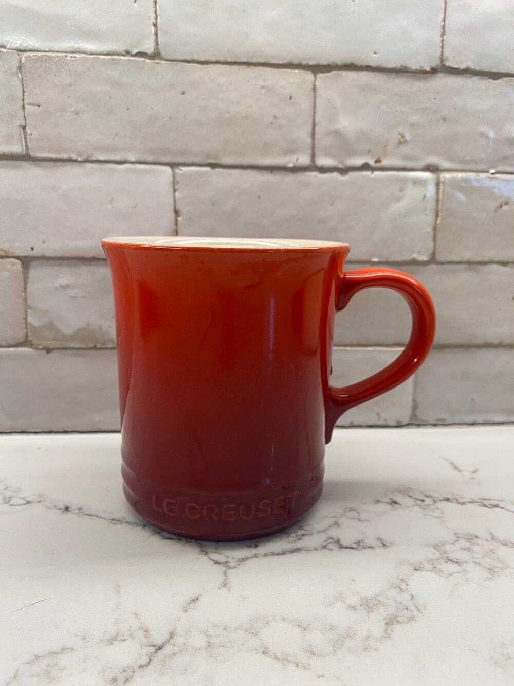Le Creuset Stoneware Grand Mug 400mL 14oz Flame Ombré Red Coffee Mug